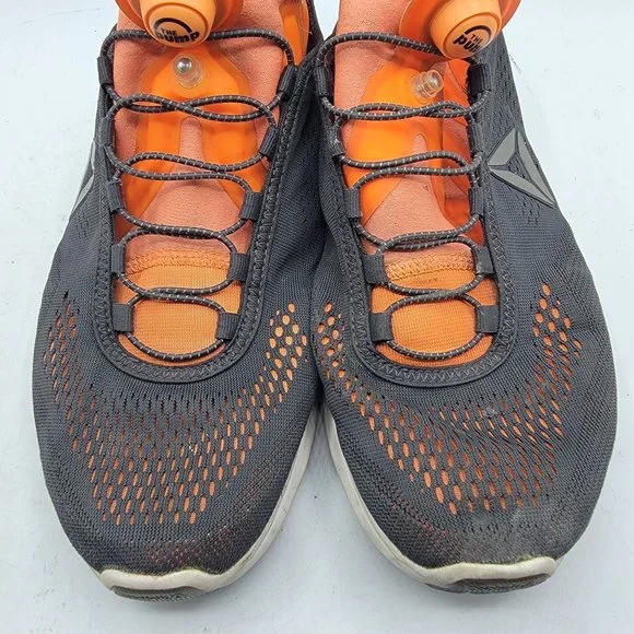 Reebok Pump Plus Tech Mens 10.5 Gray Orange Training Shoes Athletic BD5759 Reebok Pump Plus Tech Mens 10.5 Gray Orange Training Shoes  main image 2